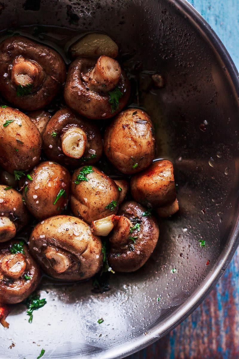 11) Garlic Butter Mushrooms