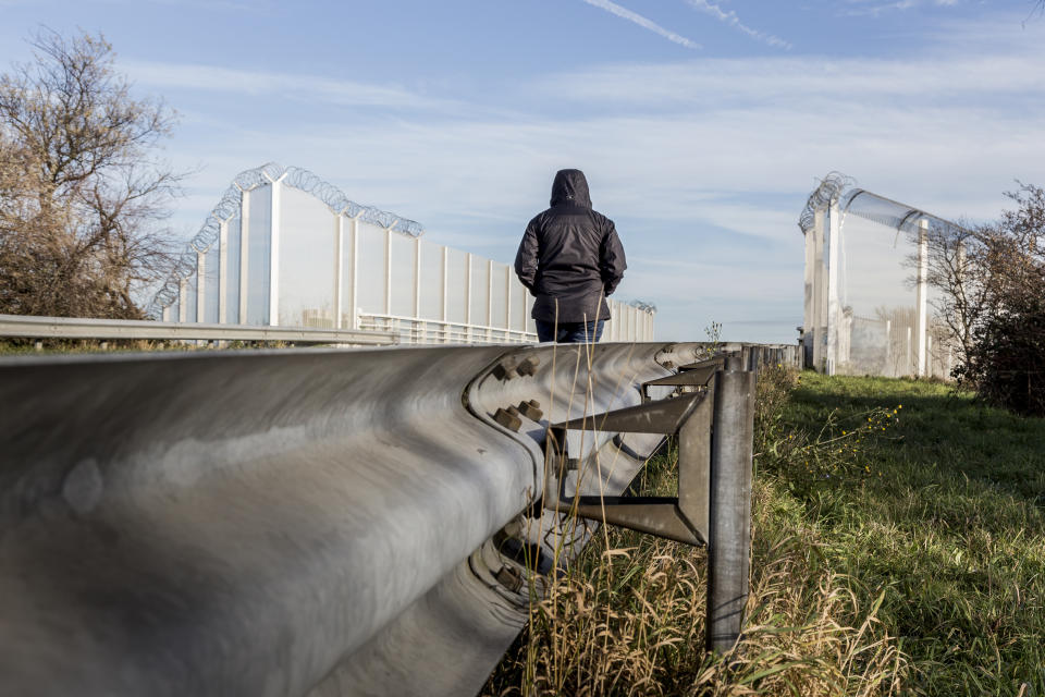 The Calais border