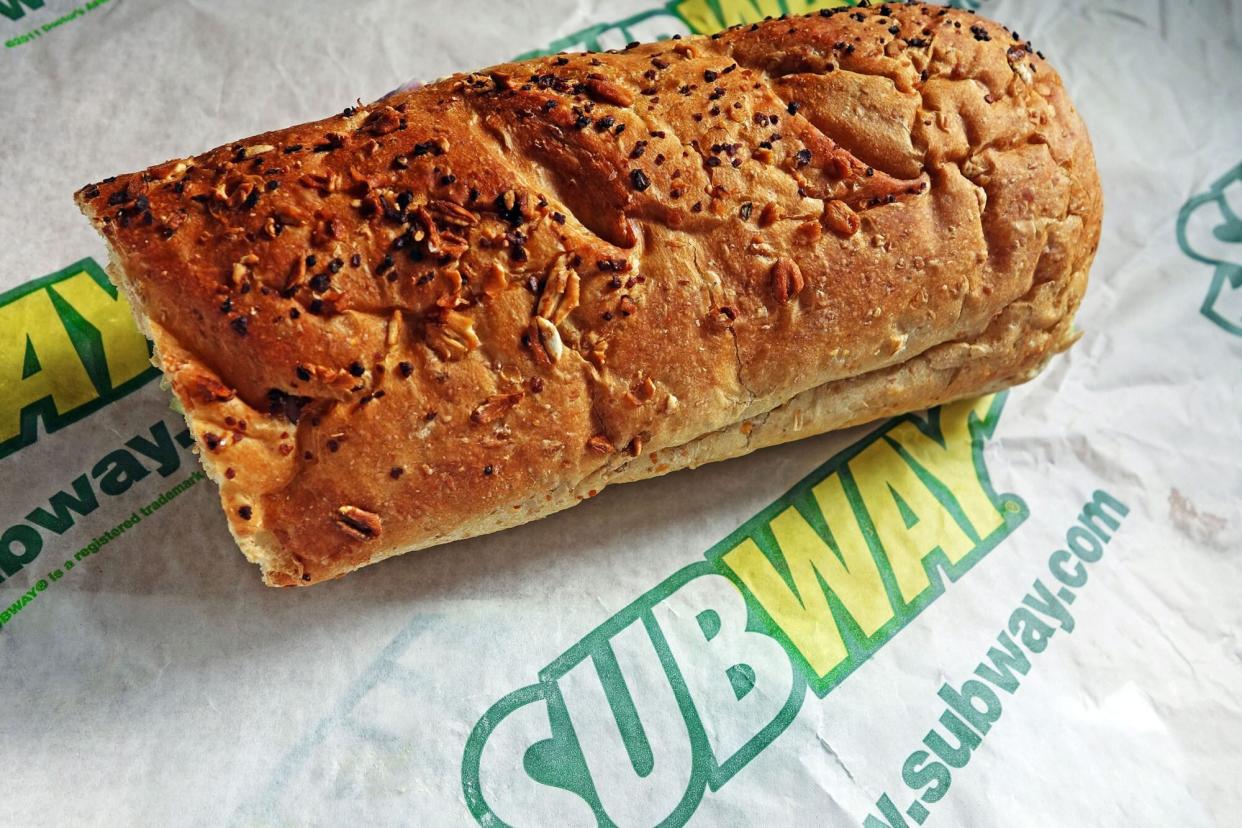 A Subway sandwich