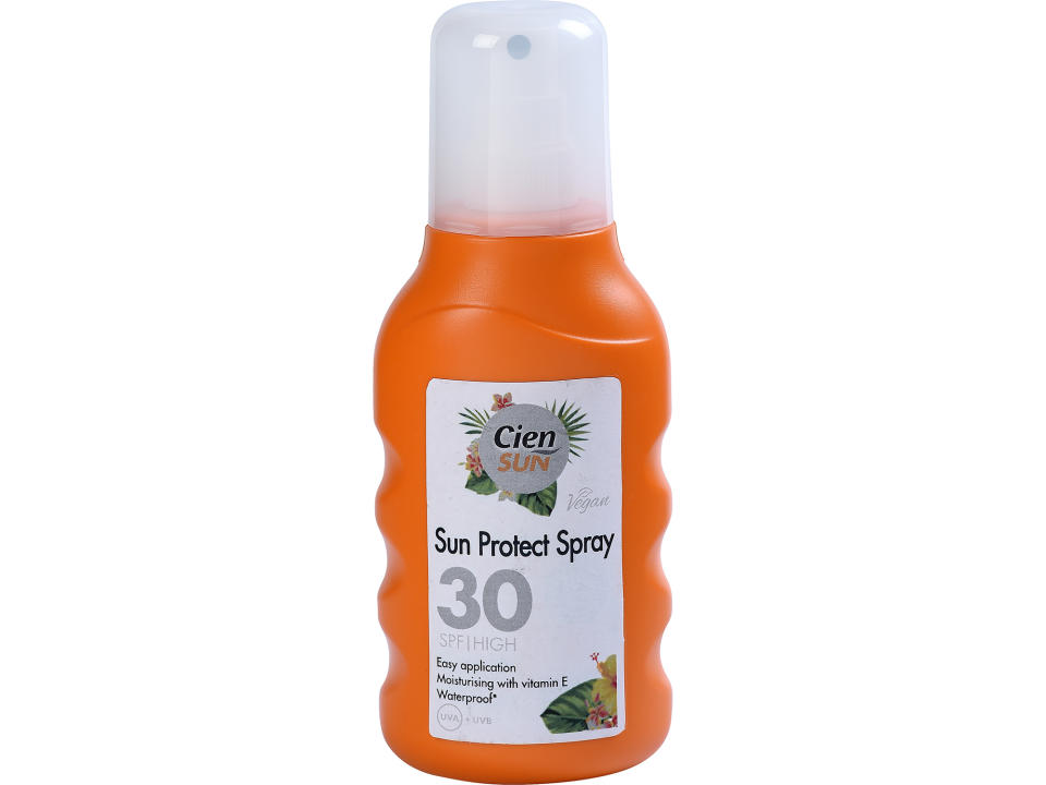 Lidl's Cien Sun Spray SPF30. (Which?/PA)