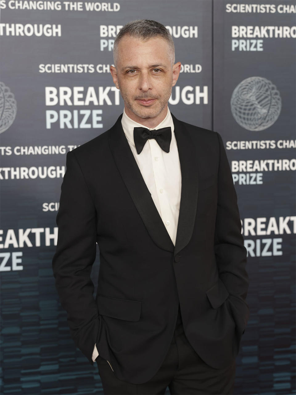 Jeremy Strong arrives at the Ninth Breakthrough Prize Ceremony at Academy Museum of Motion Pictures on April 15, 2023 in Los Angeles, California.