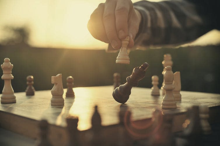 <span class="caption">There are no games without rules.</span> <span class="attribution"><a class="link " href="https://www.shutterstock.com/image-photo/man-playing-chess-234929116" rel="nofollow noopener" target="_blank" data-ylk="slk:Shutterstock;elm:context_link;itc:0;sec:content-canvas">Shutterstock</a></span>