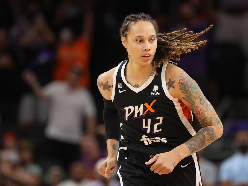 Brittney Griner, seen playing with the Phoenix Mercury, remains in detention by Russian authorities nearly three months after being arrested on Feb. 17 under suspicion of drug smuggling. (Christian Petersen/Getty Images - image credit)