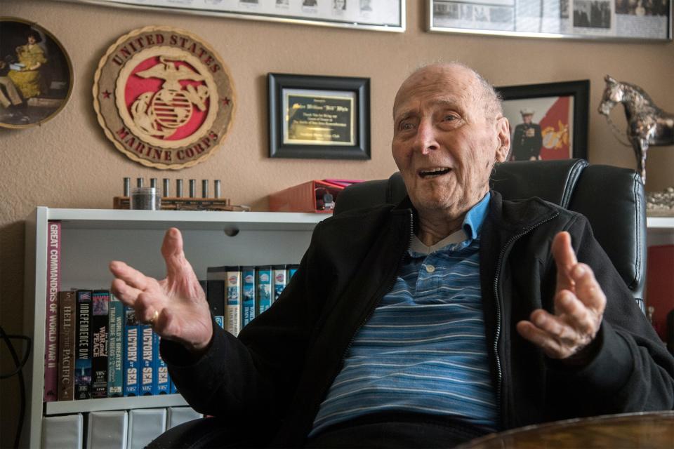 104-year-old Marine Major Bill White, retired, has asked the public for Valentines Day cards for his memory collection. So far, he's received tens of thousands of them.