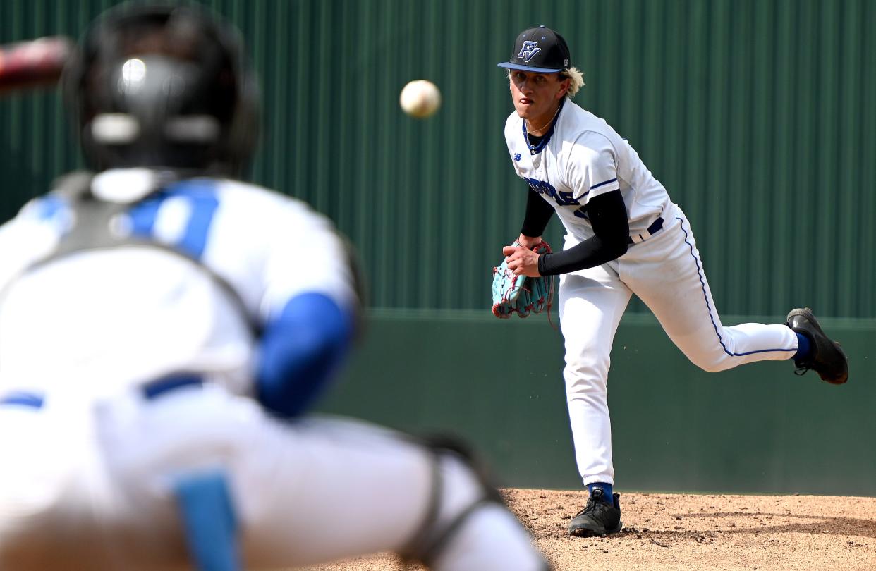 Park Vista takes on Plant in a boys 7A baseball state semi championship matchup in Fort Myers, Fla., Tuesday , May 23, 2023.  (Photo/Chris Tilley)