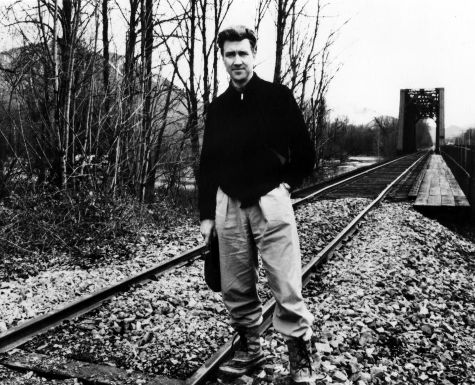 David Lynch on the set of Twin Peaks in 1990. (ABC Photo Archives/Disney General Entertainment Content via Getty Images) 