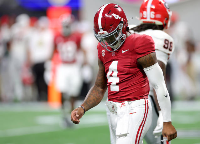 College football scores, results: Alabama survives Auburn, Michigan topples  Ohio State yet again