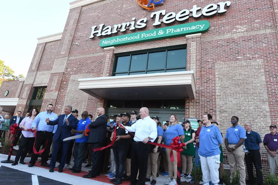 In this photo from October 2022, hundreds of people came out to the grand opening/ribbon cutting ceremony at the new Harris Teeter, 3860 Carolina Beach Road, Wilmington.