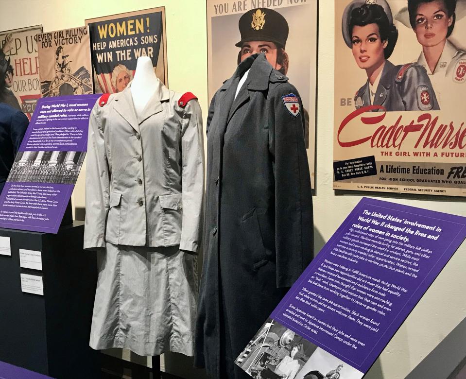 The Neville Public Museum's newest exhibit, "HerStory," explores the changing roles and experiences of women in work, politics and their community. Nineteen contemporary women from the area are featured.