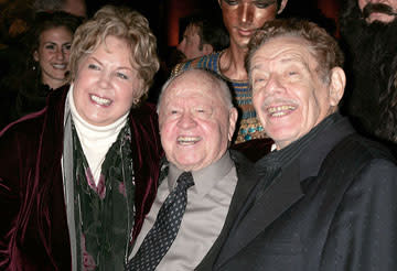 Mrs. Rooney, Mickey Rooney and Jerry Stiller at the New York premiere of 20th Century Fox's Night at the Museum