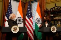 U.S. VP Harris meets with Indian PM Modi at White House