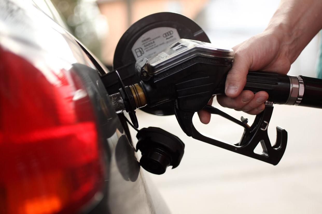 Clean fuel charges added to the price of gasoline by the New Brunswick Energy and Utilities Board have fallen below 4 cents per litre in recent weeks, half the amount that was originally feared. (Sean Gallup/Getty Images - image credit)