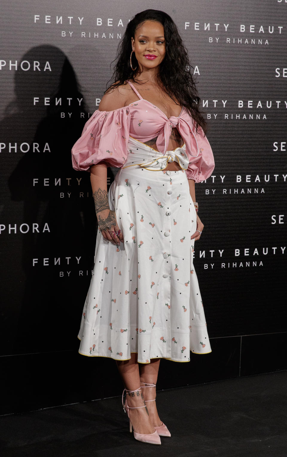 Rihanna auf dem Launch von Fenty Beauty in Mailand