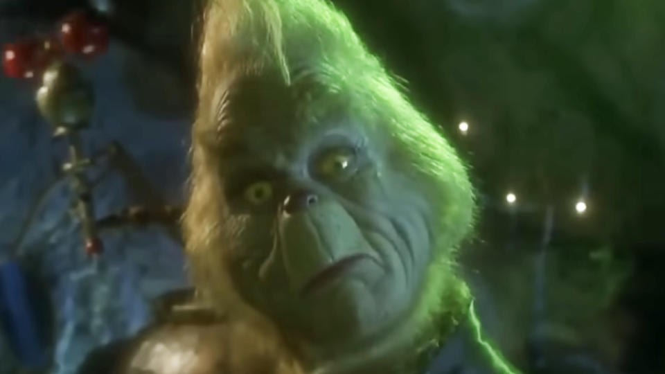 Jim Carrey in How the Grinch Stole Christmas