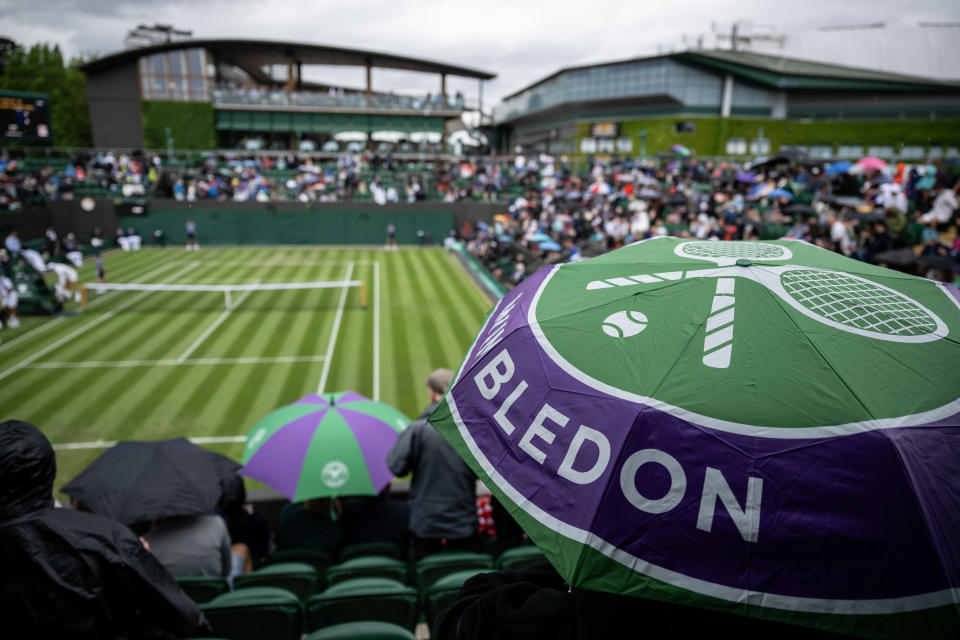 Hooper had several supporters from the West Country in attendance at Wimbledon