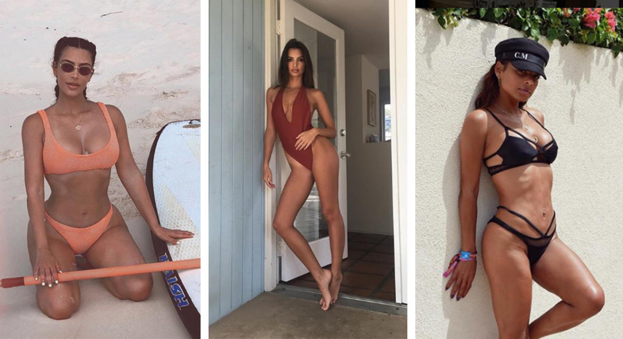 Those bikini bottoms are just getting higher and higher [Photos: Instagram]