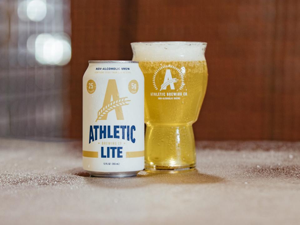 Athletic Brewing lite beer nonalcoholic