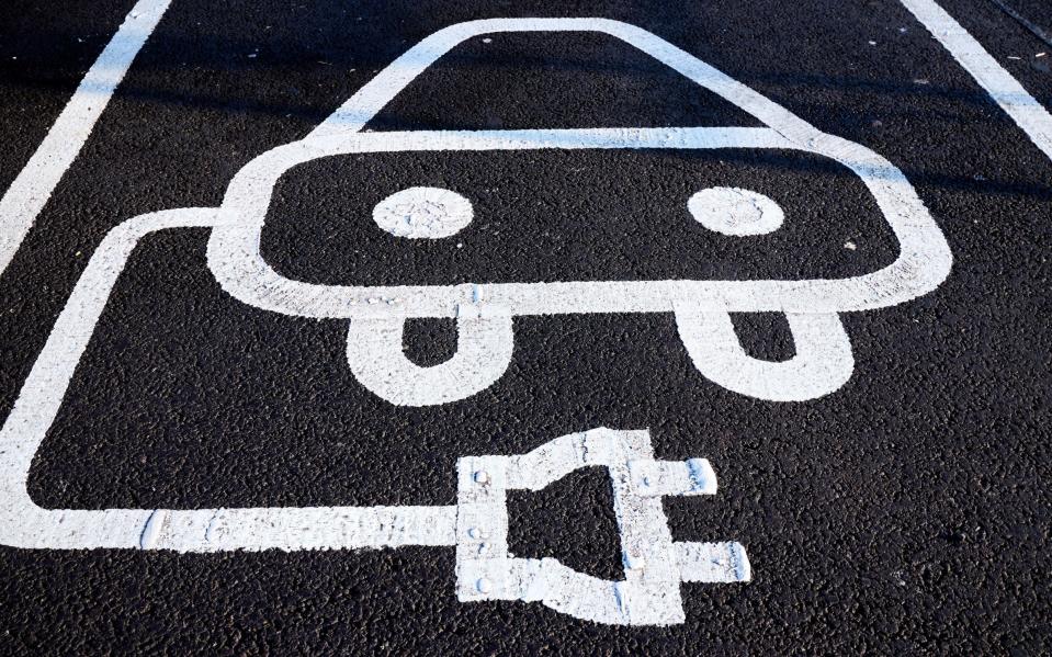 Electric vehicle parking signage - John Walton/PA