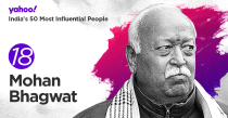 <strong>18. Mohan Bhagwat</strong> (born September 11, 1950) is the Sarsanghchalak of the Hindu nationalist organisation Rashtriya Swayamsevak Sangh.