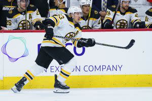 1st round pick Pastrnak is impressive on first day of Bruins