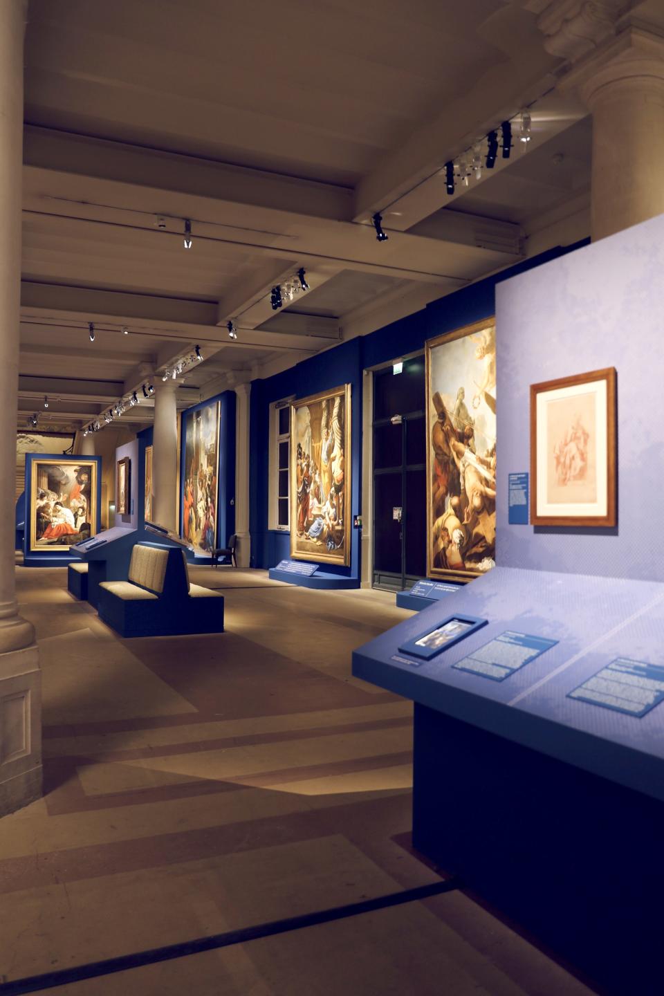 The exhibit Restoring the Grands Decors of Notre Dame juxtaposes restored pieces and contemporary art.