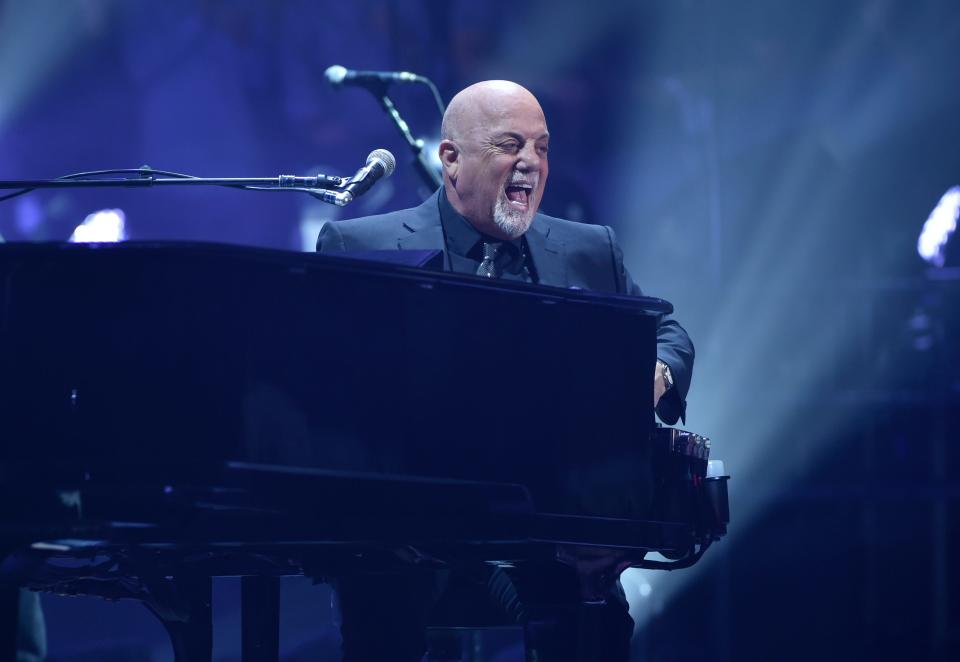 Billy Joel performs during his 100th lifetime performance at Madison Square Garden in 2018. His hits are featured in the musical revue "New York State of Mind – All the Hits of Billy Joel with The Uptown Boys” at Florida Studio Theatre.
