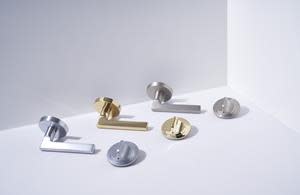 Level Touch Expression sets in satin nickel, polished brass, and satin chrome