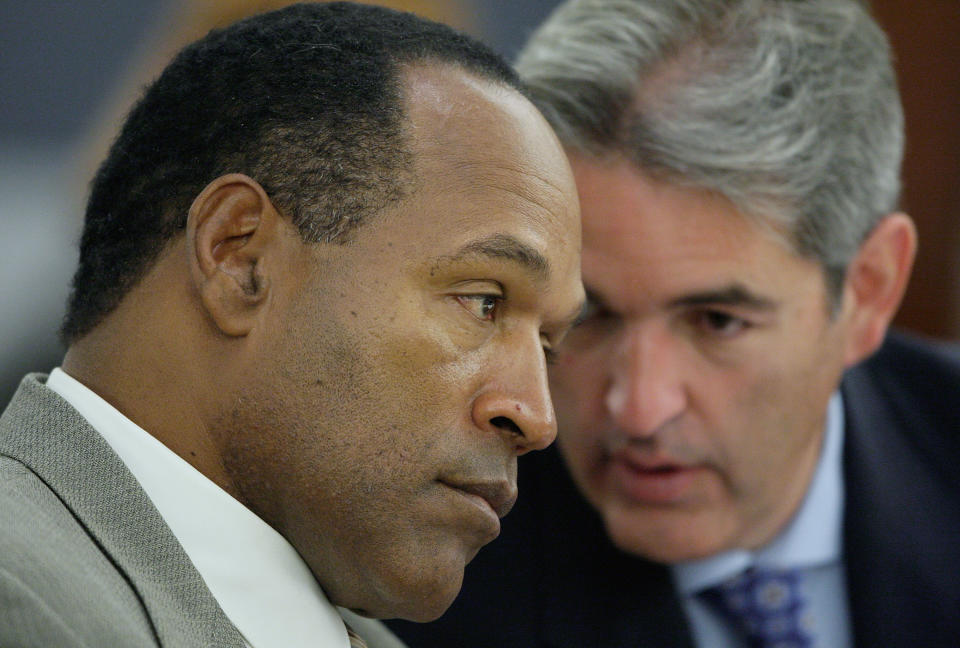 O.J. Simpson appears in court for a preliminary hearing on November 8, 2007 in Las Vegas, Nevada. (Getty)