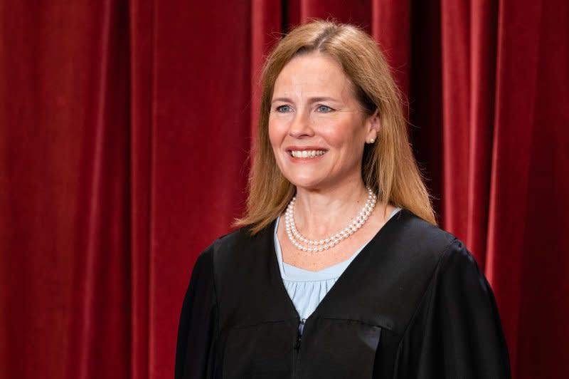 Justice Amy Coney Barrett wrote in the court opinion that the plaintiffs lacked standing, reversing a lower court decision that said the government violated First Amendment rights. File Photo by Eric Lee/UPI