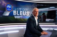 France's soccer head coach Didier Deschamps poses before taking part in the broadcast news of French TV channel TF1 in Boulogne-Billancourt, outside Paris, France, May 12, 2016 to name his 23-man squad for the European soccer Championship in France. REUTERS/Franck Fife/Pool