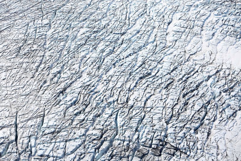 FILE PHOTO: A glacier is seen in Half Moon Bay, Antarctica