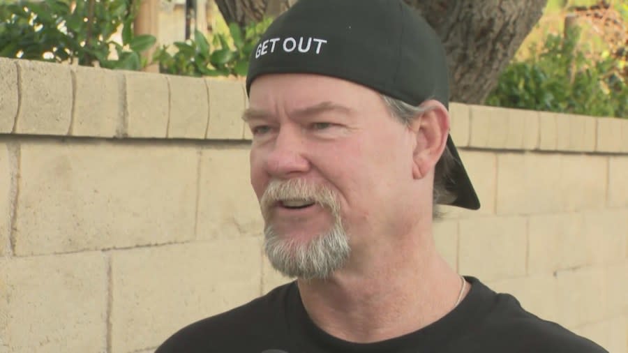 Flash Shelton, founder of "The Squatter Hunters" speaks to KTLA. about his mission to help protect homeowners. 