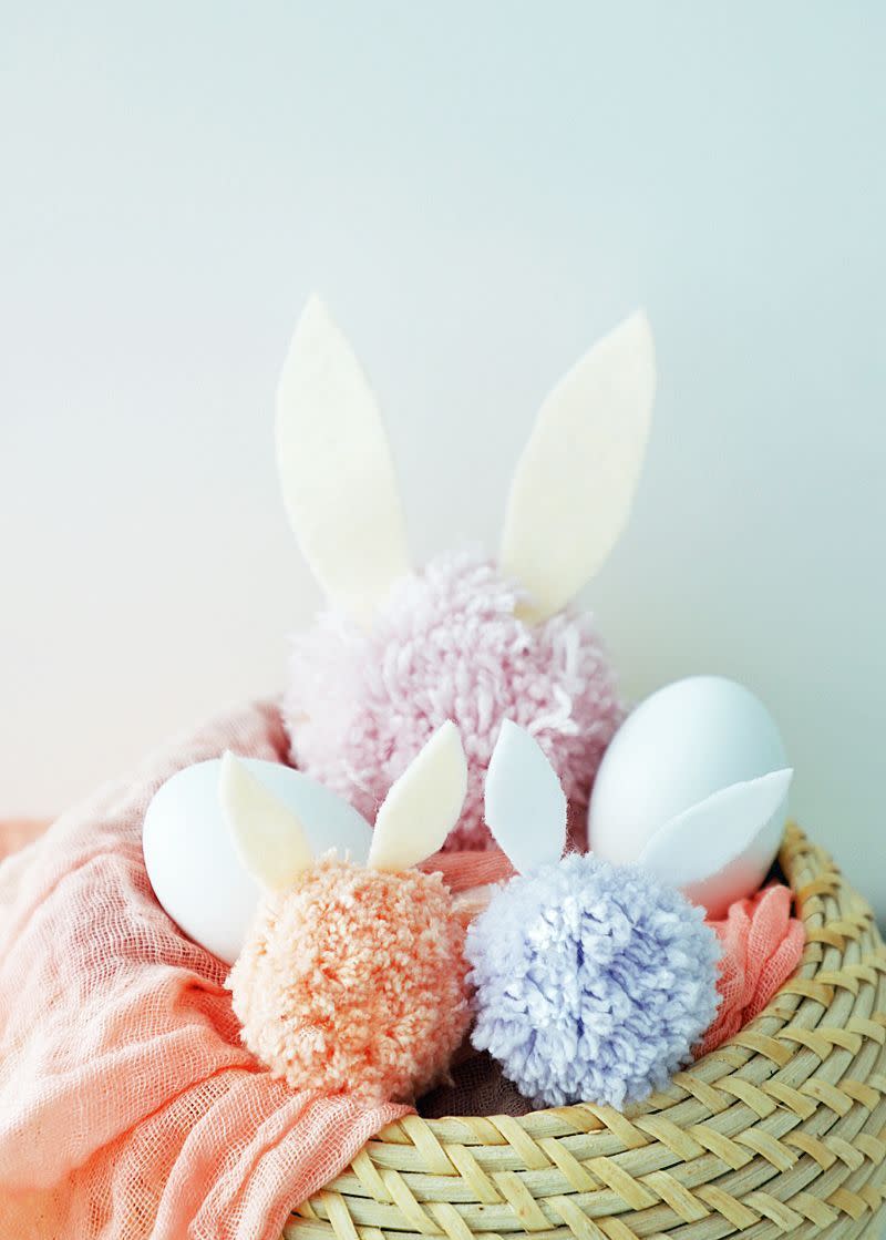 bunny pom poms bunny crafts