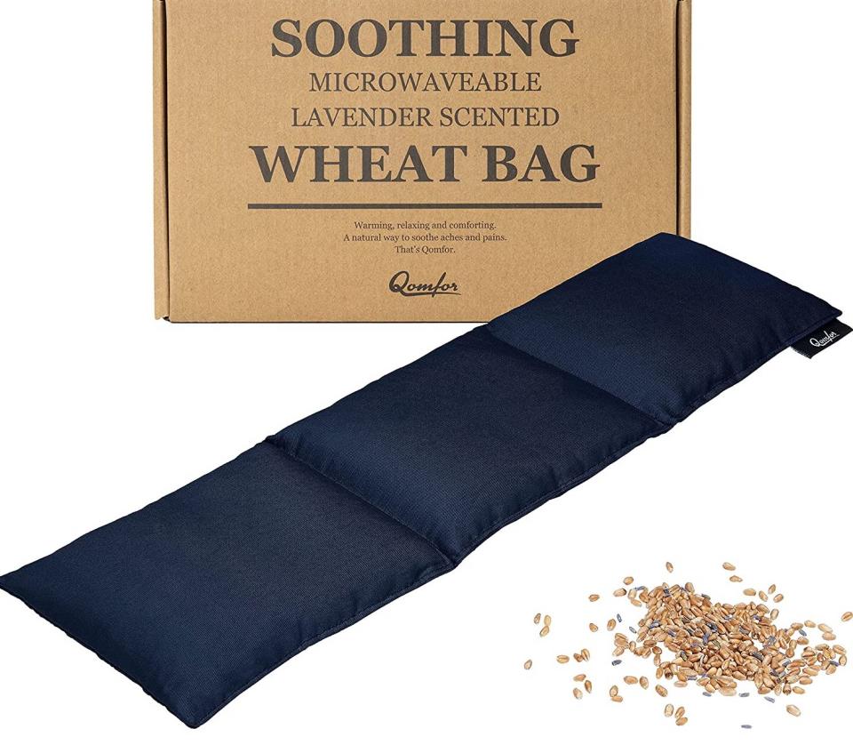 The soft wheat bag is a great alternative to a hot water bottle. (Qomfor Store)