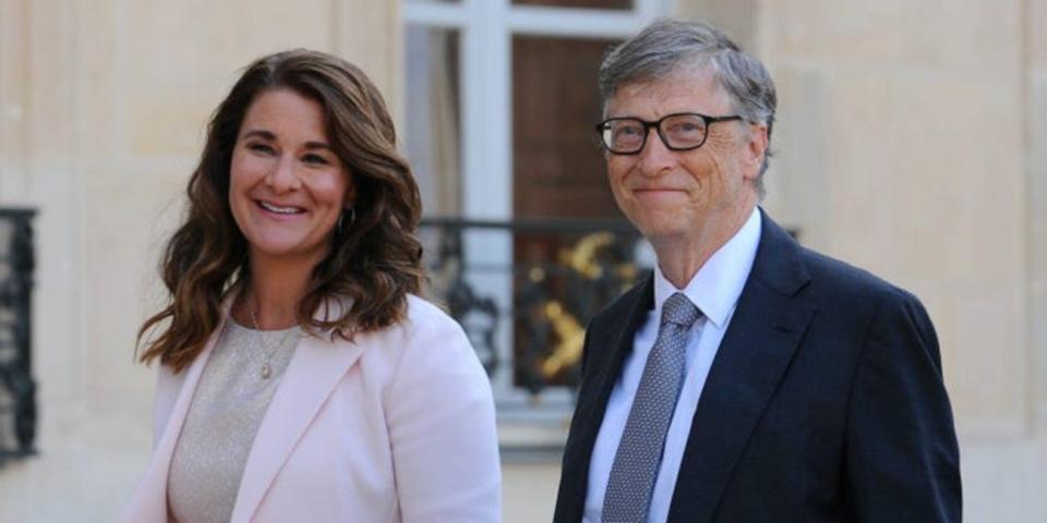 Melinda French Gates and Bill Gates.