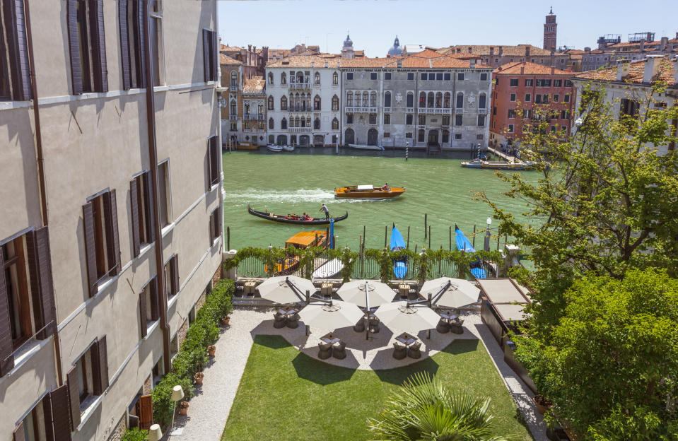 Aman Venice, Italy - Rear Garden and Canal. (PHOTO: Aman Venice)