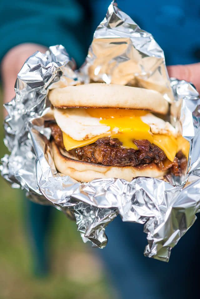 25) Make a Camping Breakfast Sandwich