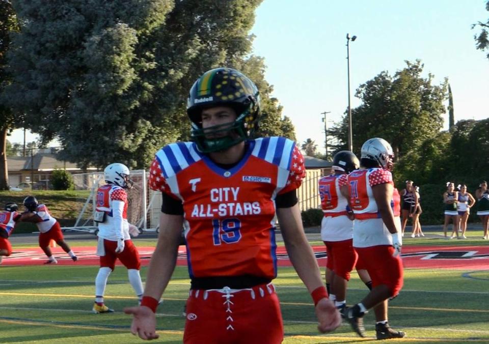 The 70th City/County All-Star football game at McLane Stadium in Fresno, California on Friday, June 21, 2024.