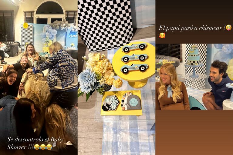 Celeste, amarillo y gris, los colores elegidos para la decoración (Foto: Instagram @nikitaneumannoficial)