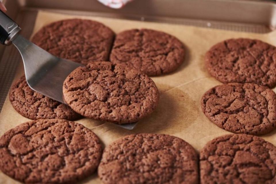 <p>Katie Workman</p><p>A bit of cinnamon and pure chile powder turn these crinkley chocolate cookies into something very special. </p><p><strong>Get the recipe: <a href="https://themom100.com/recipe/mexican-hot-chocolate-cookies/" rel="nofollow noopener" target="_blank" data-ylk="slk:Mexican Hot Chocolate Cookies;elm:context_link;itc:0;sec:content-canvas" class="link ">Mexican Hot Chocolate Cookies</a></strong></p>