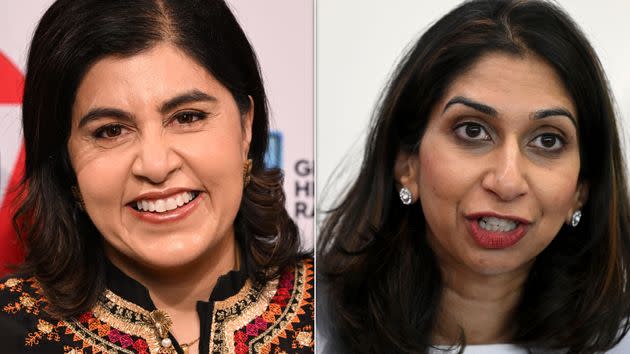 Baroness Sayeeda Warsi and Suella Braverman.