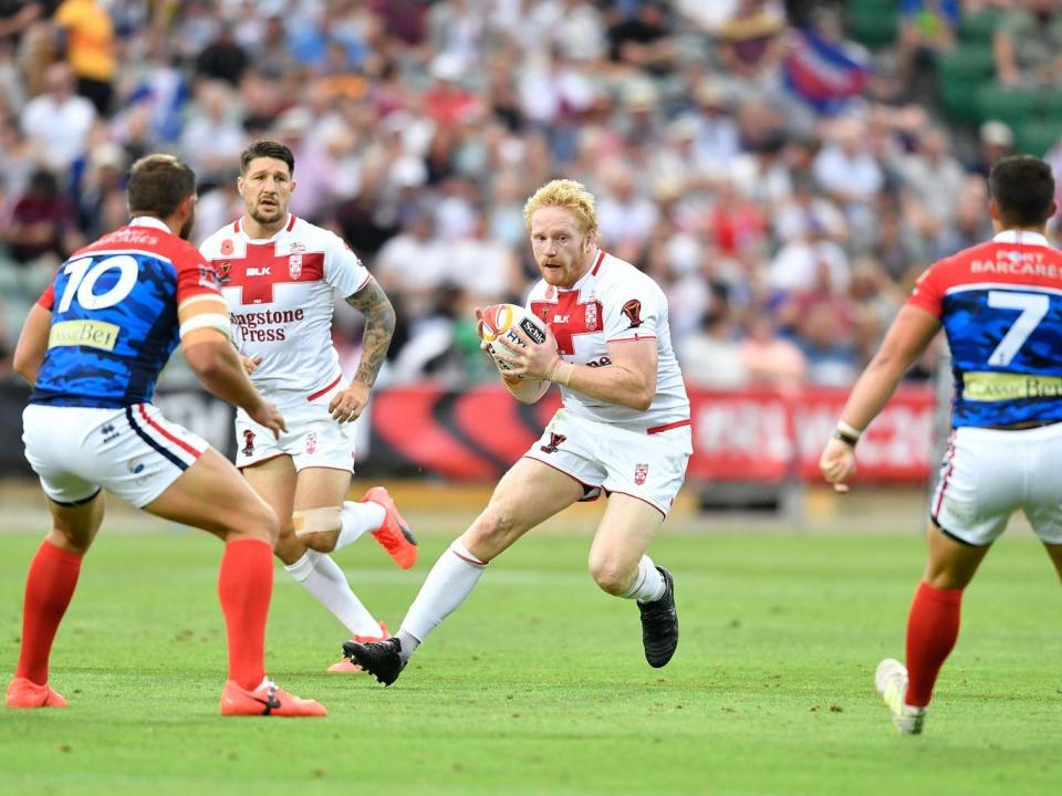 Prop James Graham scored England's third try (NRLPhotos)