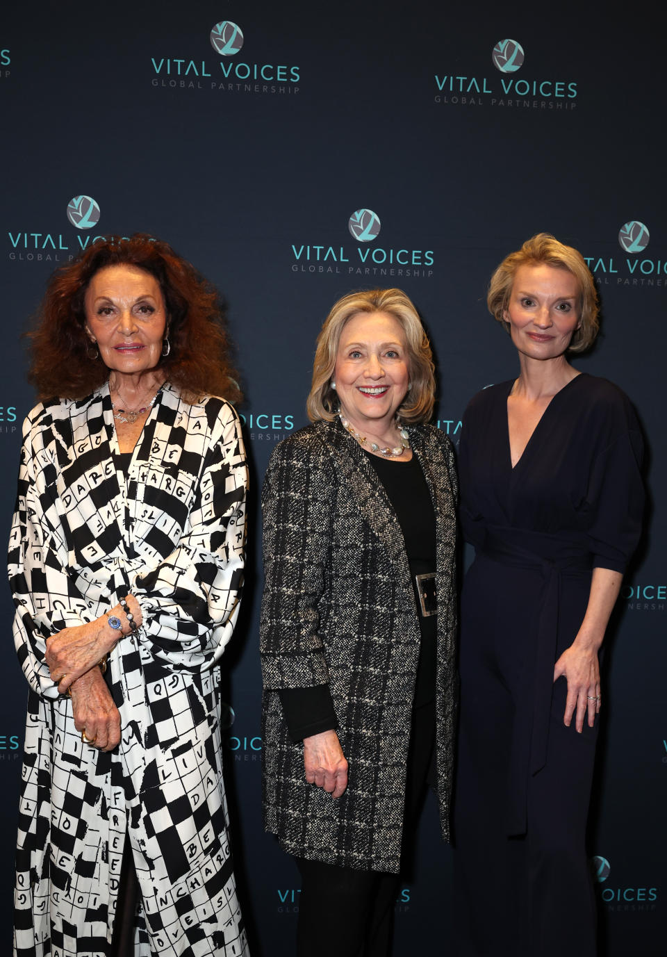 Diane Von Furstenberg, Hillary Rodham Clinton and Alyse Nelson