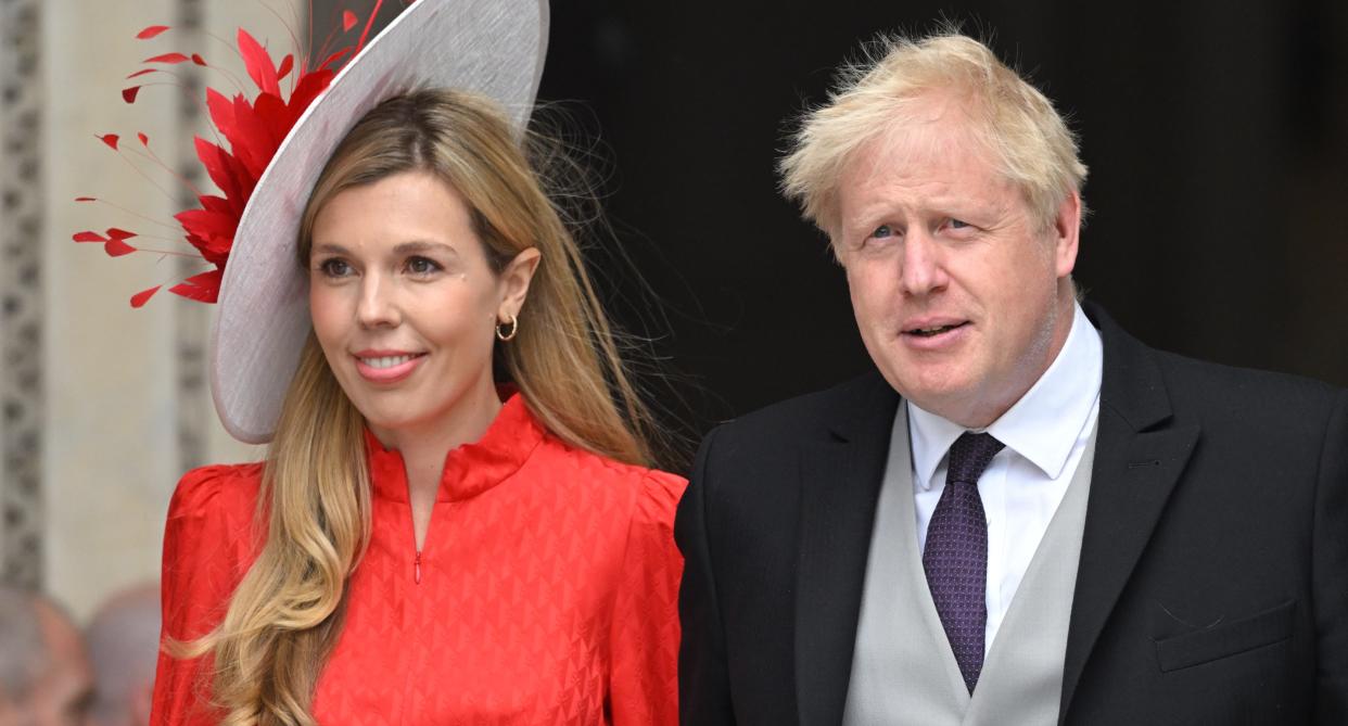 Boris and Carrie Johnson at the Platinum Jubilee in June 2022