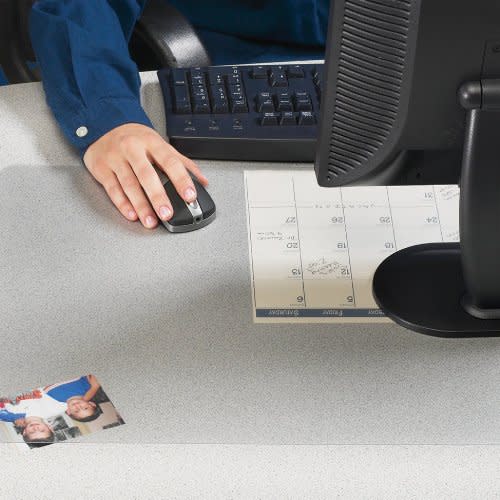 Artistic Clear Antimicrobial Desk Pad Organizer, 19" x 24" | Non-Skid Desk Pad Protects from Nicks, Scratches and Spills (60-4-0M) (Amazon / Amazon)