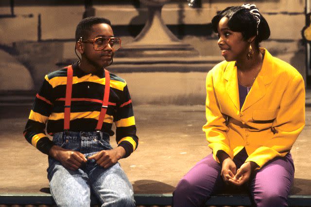 <p>ABC Photo Archives/Disney General Entertainment Content via Getty</p> Jaleel White and Kellie Williams on Family Matters.