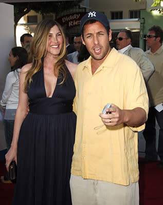 Adam Sandler and wife Jackie at the LA premiere of Columbia's Click