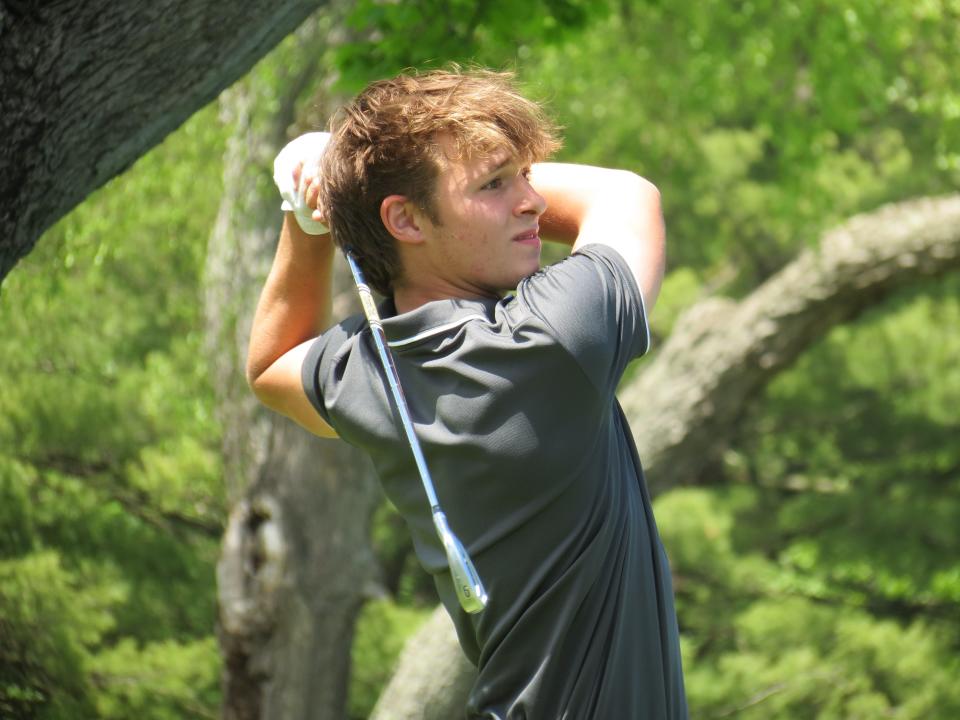 Roxbury's Jake Morgan was the best golfer at the North 1 and 2, Group 3 sectional tournament at Preakness Valley GC in Wayne on Tuesday, May 7, 2024.