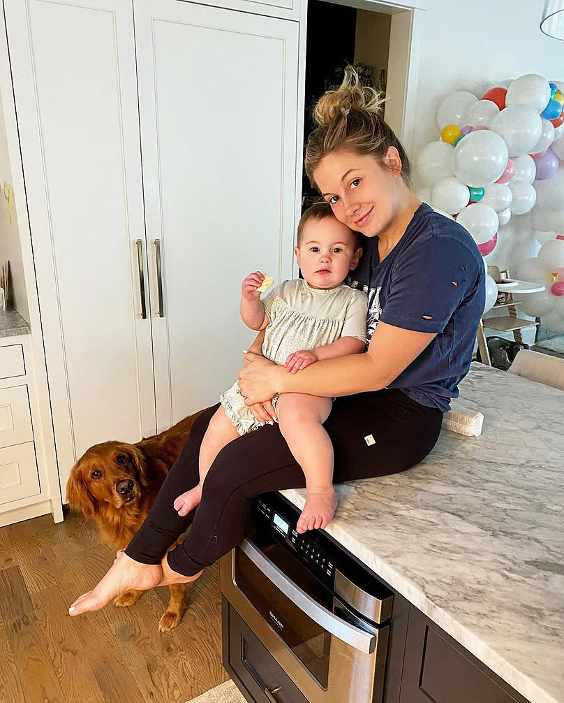 <p>Happy birthday, Drew Hazel! The Olympic gymnast and her daughter — who she shares with husband Andrew East — sat on the kitchen counter after <a href="https://www.instagram.com/p/CG3ldpkBlKw/" rel="nofollow noopener" target="_blank" data-ylk="slk:Drew's first birthday party;elm:context_link;itc:0;sec:content-canvas" class="link ">Drew's first birthday party</a> at home in Nashville. </p>