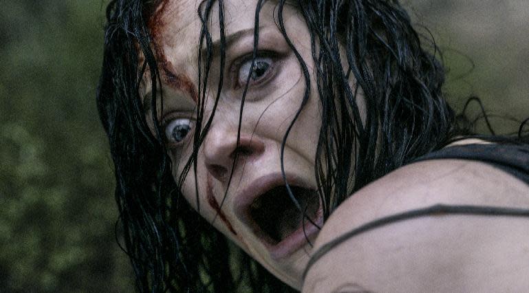 This film image released by Sony-TriStar Pictures shows Jane Levy in a scene from "Evil Dead." (AP Photo/Sony-TriStar Pictures)